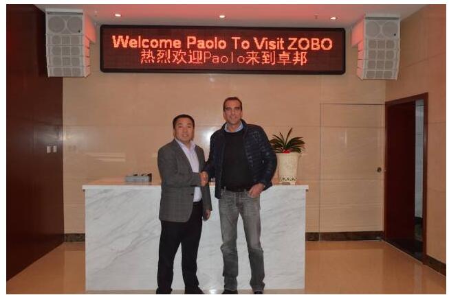 Montarbo全球销售总监Paolo Stefani访问ZOBO草莓视频在线观看网站总部